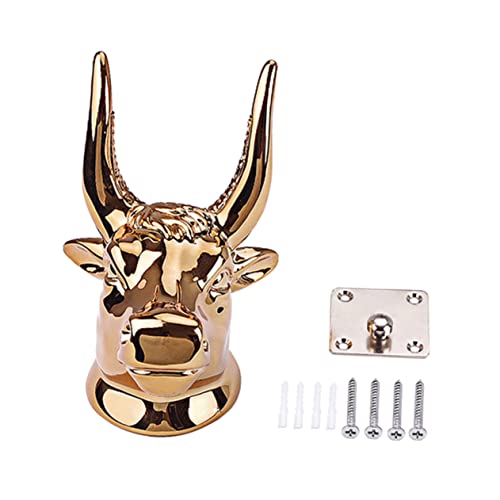 Garneck 1Set Wall Mount Guitar Hanger Bull Head Hook Stable Storage Holder for Acoustic Electric Guitars Easy to Install Wall Mounted Guitar Stand Practical Design for Guitar Display