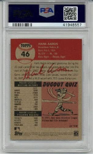 2018 TOPPS LIVING #46 HANK AARON BASEBALL CARD BRAVES PSA 10 SP LOW POP RARE