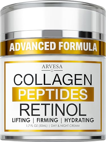 Retinol Cream for Face with Collagen Peptides - Anti Aging Wrinkl...