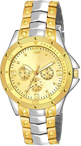 Goldenize fashion Attractive Luxurious Golden Dial Stainless Steel Men& Boys Gift CollectionWatch (B08HMZ4228) Amazon Price History, Amazon Price Tracker