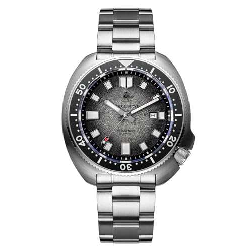 ADDIESDIVE Reloj de Buceo para Hombre 200m Resistente al Agua Movimiento de Cuarzo 2115 Cristal de Zafiro sintético Bisel Giratorio BGW9 Luminoso Calendario Acero Inoxidable Reloj analógico AD2511