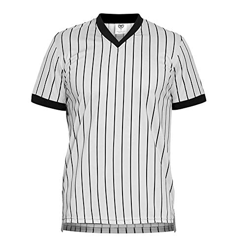 image for ChinFun Men's Grey Basketball Officials Referee Jersey Pro-Style Ref U