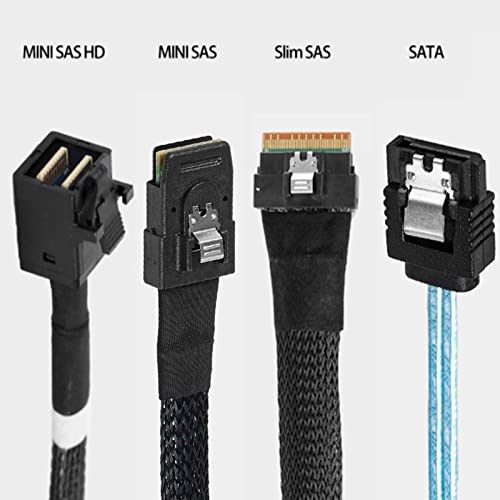 Cable Mini SAS SFF a 4 SATAS 7Pin 1 m miniatura 7