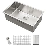 27 Undermount Kitchen Sink - Donsdey 27"×18" Kitchen Sink Undermount 16 Gauge Stainless Steel Kitche