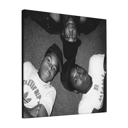 DanaMWatson Boogie Musics Down Productions Wall Art Canvas Painting Poster Decorations For Bedroom Living Room Bathroom Framed Ready To Hang 12 x 12 Inch