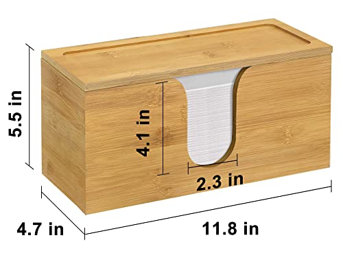 Solid Wood Paper Towel Dispenser Wall Mounted, Folded Paper Towel Holder with Lid, Commercial C-Fold, Z-Fold, Trifold Hand Paper Towel Holder Dispenser for Bathroom Kitchen Office
