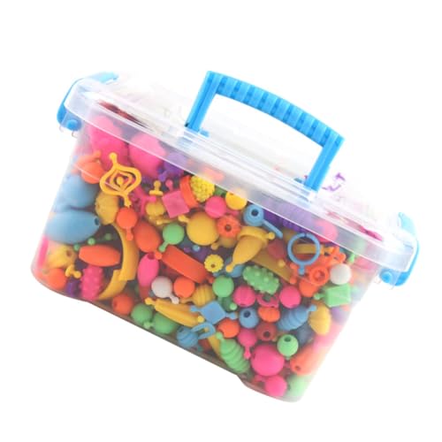 Perles en plastique WEKAMOS boîte de 700 pièces pour loisirs manuels