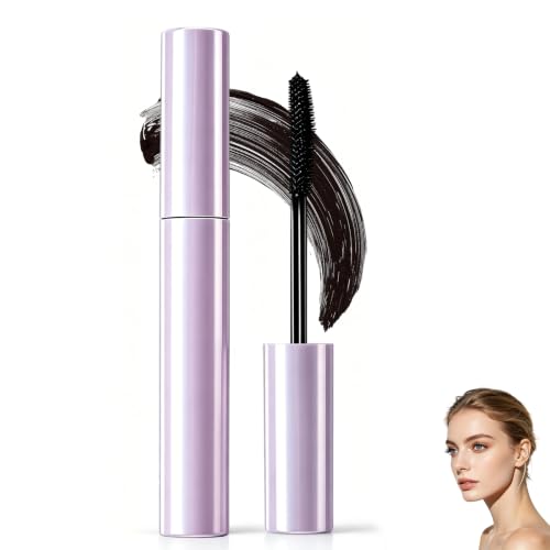 2Pcs Mascara For Older Women Long Lasting Curl Mascara Lightweight-Tubing-Mascara For Women Water ResistantMascara With Curl For Daily Wear (Black+Brown)