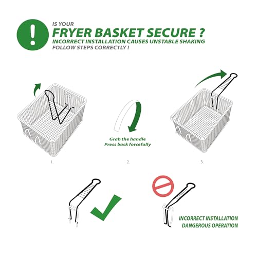 NUPANT Electric Deep Fryer with Timer 10L/10.6QT Commercial Deep Fryer with Basket and Lid の商品画像 5