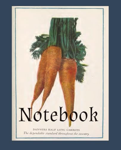 Lovely Composition Notebook with Vintage Artwork of Carrots