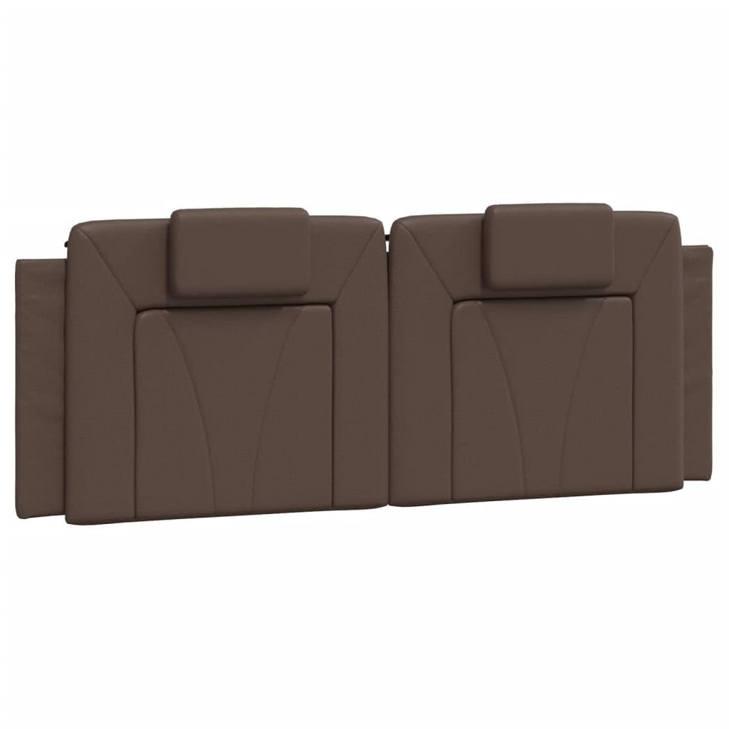 Générique Coussin de tête de lit Marron 140 cm Similicuir,Meubles,Lits & Accessoires,Têtes et Pieds de lit,Brun,2.3 KG,374792