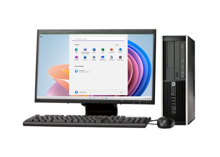 Generico Postazione i5 completa/PC WI-FI + MONITOR 22'' FULL HD con SSD 128GB / 8GB DDR3 RAM/WINDOWS 11 PRO x64bit /DVD-RM/KIT TASTIERA MOUSE/USB (Ricondizionato certificato)