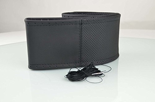 Volante Schoner,  Funda de volante piel xl ø41  42 cm perforado de Negro