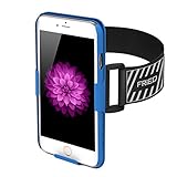 iPhone 6 Armband, FRiEQ Armband for Apple iPhone 6 - Lightweight & Fully Adjustable - Ideal for Workout, Hiking, Jogging, Gym, Running or Other Sports (Blue)