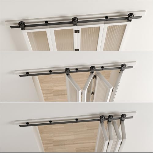 Kit de Herrajes para Puertas Plegables de Gran Capacidad CCJH 3.3FT/40'' para 4 puertas miniatura 4