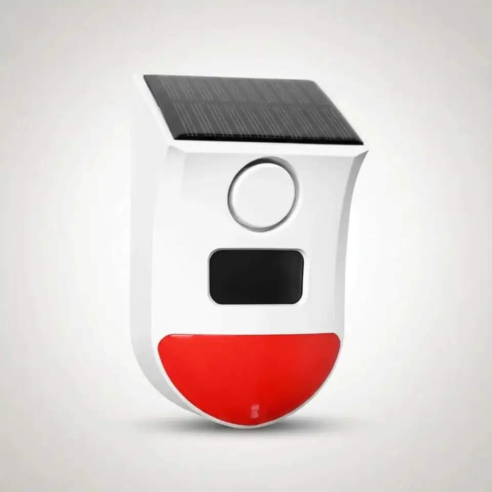 Alarme Sensor de Presença Sirene 120dB WiFi A prova de Água e Chuva IP65 para ambiente Internos e Externos Residencial e Comercial