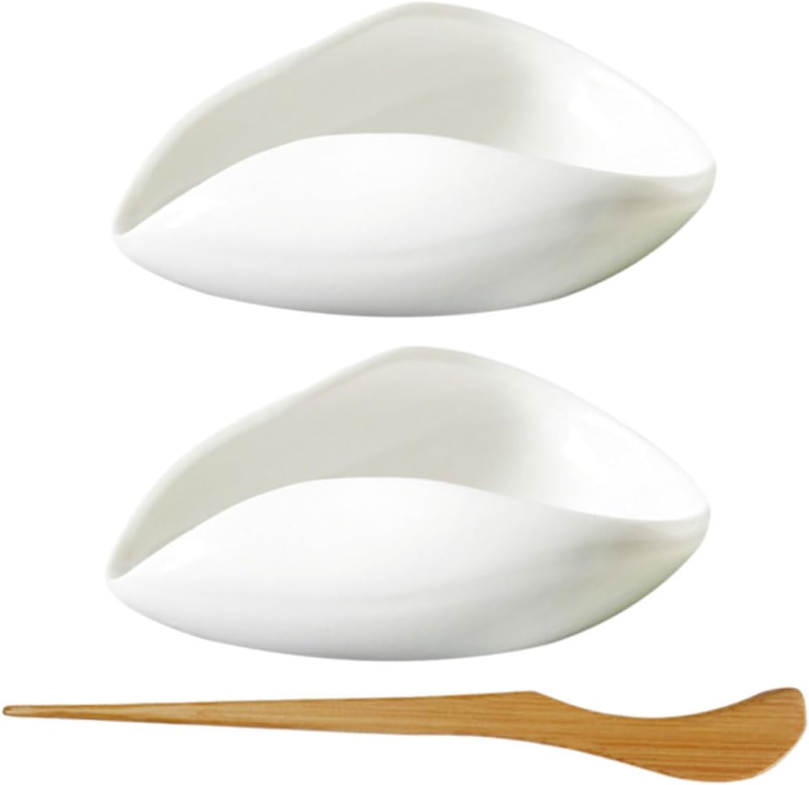 3-Piece Porcelain Tea Ceremony Set Tea Leaf Scoop Coffee Bean Spoon Dispensing Scoop for Loose and Coffee Beans for Lovers and Enthusiasts