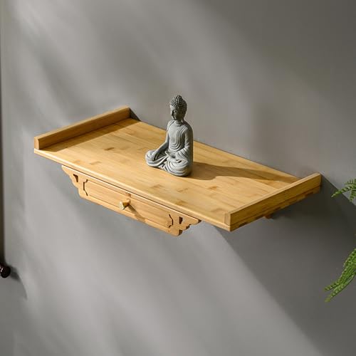 Mesa de meditación montada en la pared para culto en casa y práctica espiritual