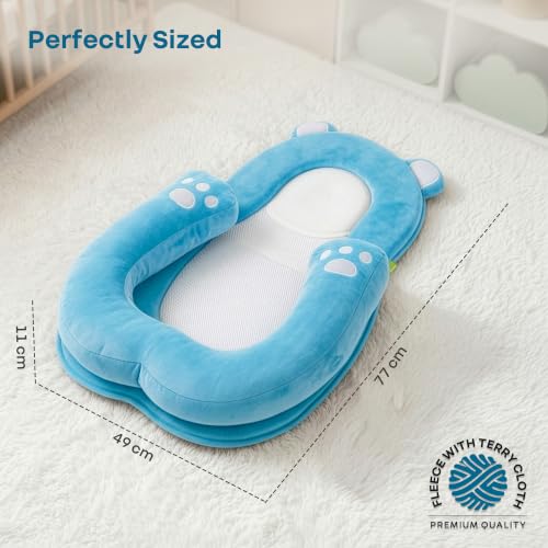 Image of R for Rabbit Snuggy Teddy Kids Bedding Bag | Soft Portable Travel Sleep Sack for Kids | Ultra-Soft Plush Fabric for Everyday Comfort (Blue)