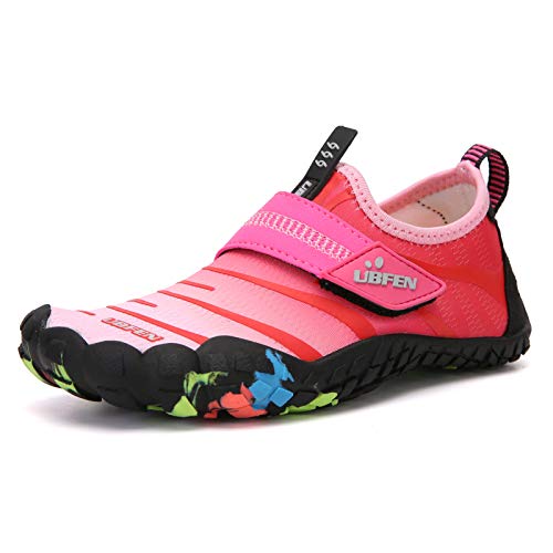 Image of UBFEN Kids Water Shoes for Boys Girls Quick-Dry Swim Aqua Socks | Lightweight, Barefoot-style, Perfect for Water parks, Beach, Pool, Kayak, Creek Hiking, Camping, Toddler, Little Kid, Big Kid