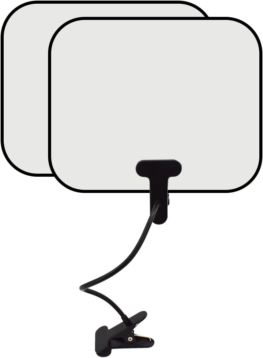 2 PCS Laptop Sun Shade with Adjustable Clip Stand, Portable Laptop Sun Shade for Working Outside Flexible & Foldable Shade Cover for Laptop Computers
