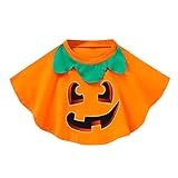 Halloween calabaza imprimir bebé niños niñas vestido fantasía fiesta traje niño niños niños Cosplay ropa capa trajes sudadera para niños diseño gráfico (naranja, 4-5 años)