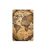 Material: las hojas aromáticas de ambientador de coche con impresión de mapa antiguo del mundo están hechas de material de papel compensado de calidad, no se deforma ni rompe fácilmente, duradero para un uso prolongado. Lo difunde lenta y persistentemente, ayudando a mejorar el olor y limpiar el aire dentro de tu coche.
