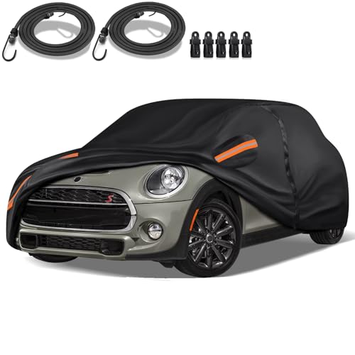 QUYDDC 16-Layer Special Full Car Cover Fit for 2002-2021 Mi-ni Cooper/Cooper S, Ultra Heavy 600D Oxford Cloth, Can Withstand Summer Sun Exposure and Winter Snow, Rain, Dust, UV Protection All Weather
