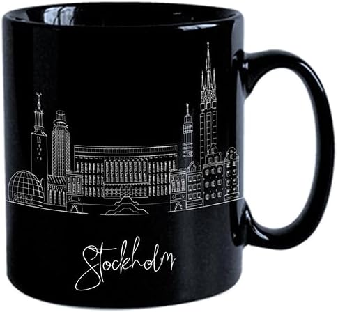 Miniatura 416 de Taza de cerámica Madrid Spain Skyline, taza blanca de recuerdo de Europa de 11 onzas, taza de café personalizada, regalo para cumpleaños, taza