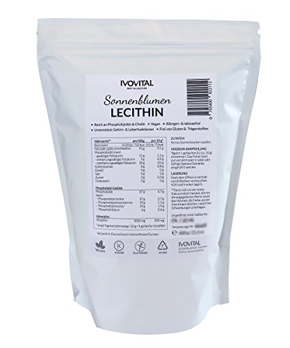 Lecithin-Pulver von Ivovital aus Sonnenblumen allergenfrei und gvo-frei