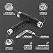 OAOJUBR Skate Tools, Multifunctional All-in-One Skateboard Wrench, 2-in-1 Portable T-Type Wrench and Built-in L-Type Cross Head Screwdriver, longboard accessories
