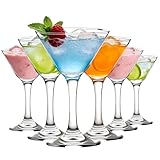 YASHIIN Klassisches Martini Glas Set von 6,110ml Cocktail Gläser...