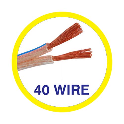 Image of MX Speaker Cable High Performance Red & Black 50 meters Coil Premium Speaker Wires for Home Theater Systems Speakers Vehicles Car Audio Amplifiers (Transparent, 16 AWG - 50 METER (3.0 X 6.0 MM))