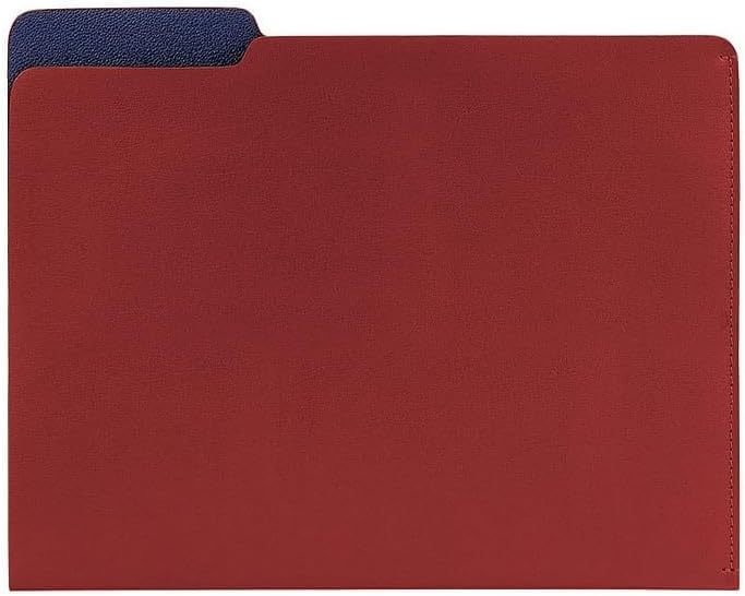 Graphic Image Tan Leather File Folder by Quality Leather - Made in USA image 3