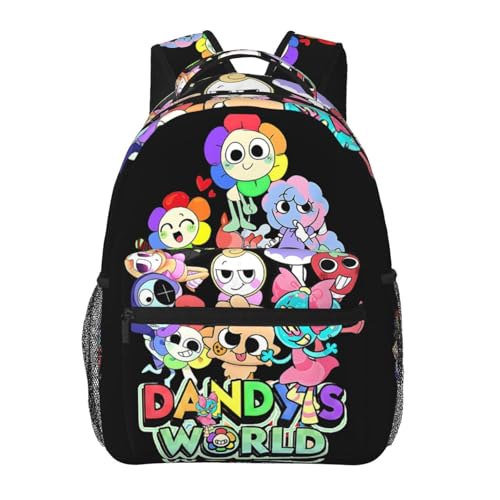 dfjdhegj Dandys World Backpack Cartoon Large Capacity Laptop Backpack Travel Backpacks For Unisex