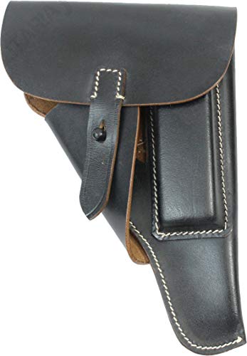 Étui P38 Walther WW2 allemand coque souple holster cuir noir Epic Militaria