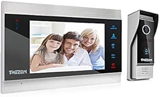 TMEZON Video Door Phone Doorbell Intercom System,1080P Door Entry System with 7 Inch 1-Monitor 1-Camera For 1-Family house,Touch Button, Night Vision,Support Automatically Snapshot/Recording