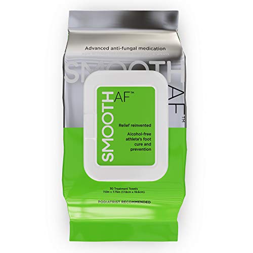 SMOOTH AF Athletes Foot Antifungal 30-Wipes Tolnaftate 1%