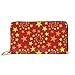 Produktbild XCNGG Tengyiyi Echtleder Reisepass Inhaber Golden Stars Swirl Travel Brieftasche Cover Case Card Wallet für Frauen Mädchen
