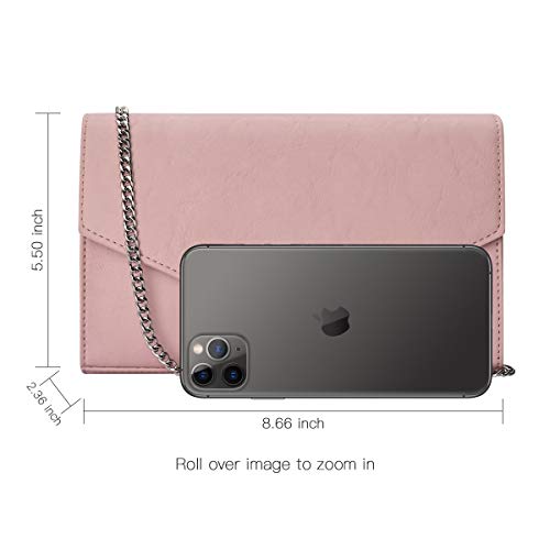 Image of GM LIKKIE Clutch Purses for Women, Evening Crossbody Envelope Handbags | GM LIKKIE Small Faux Leather Shoulder Bag for party, wedding, cocktail and formal date night occasions