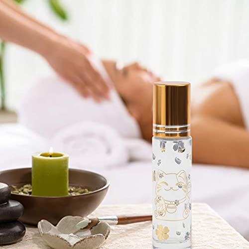 2 frascos de rolo de óleo essencial, frascos de perfume vazios para aromaterapia, tubos de brilho la