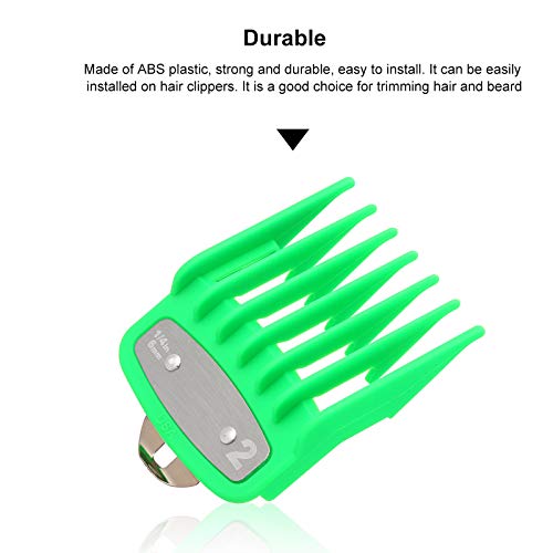 Sunbaca 8 PCS Guia de Corte Pente Barbeiros Conjunto de Ferramentas de Cabeleireiro Limite Colorido