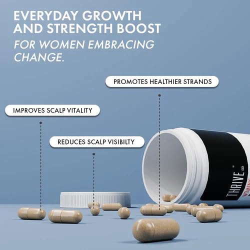 Image of ThriveCo Women's Balance Hair Supplement | For Stronger, thicker Hair | 100% Drug-Free, Multi vitamin Capsules | 30 Capsules