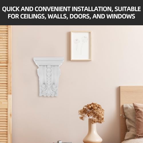 Applique sculptée en polyuréthane blanche Zerodeko 11,5 cm - 6