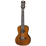 Luna Mahogany Series Tattoo Concert Ukulele LEFTY, UKE TC MAH L