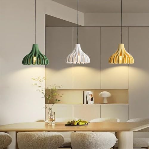 Suspension design danois verte à culot E27 et câble ajustable pour séjour