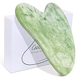 BAIMEI Gua Sha Facial Tools Face Massager, Skin Care Tools for Improving and Reducing Wrinkles, Self Care Gifts for Men and Women - Jiacui Jade