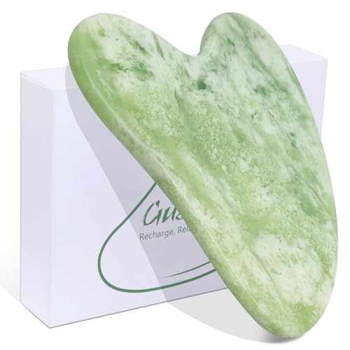 BAIMEI IcyMe Gua Sha Facial Tools Face Massager for Skin Care, Relaxation and Reduce Wrinkles Puffiness Skin Care Tools, Self Care Gift for Men Women - Green