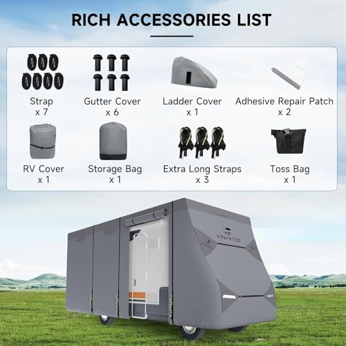 Image of VINPATIO Class C RV Cover Fits 29-32ft, Waterproof Class C Motorhome Cover