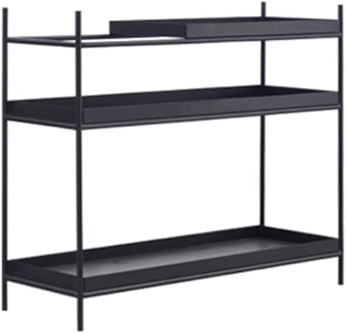 FKSDHDG - Estantes de hierro de estilo industrial estantería larga y estrecha para sala de estar entrada vestíbulo piso gabinete bajo